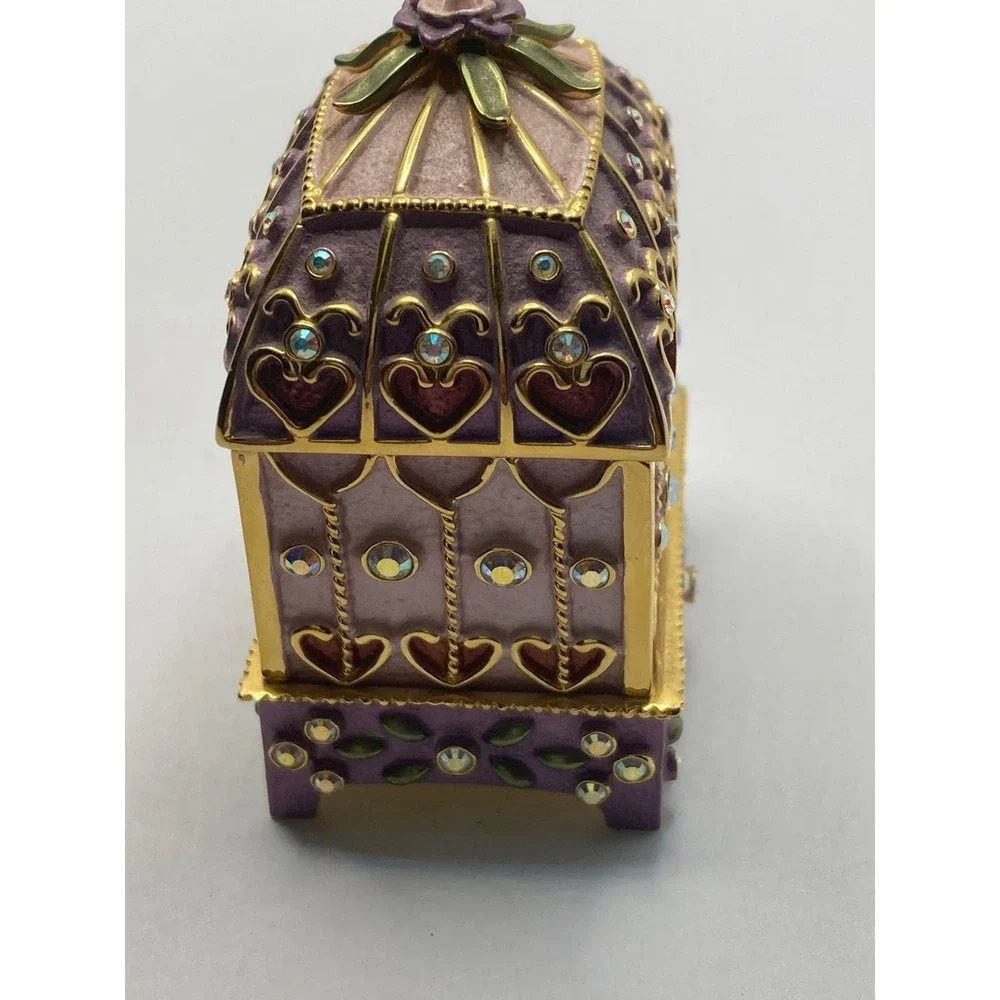 Vintage‎ Joan Rivers Enamel Mini Jewelry Box Trinket